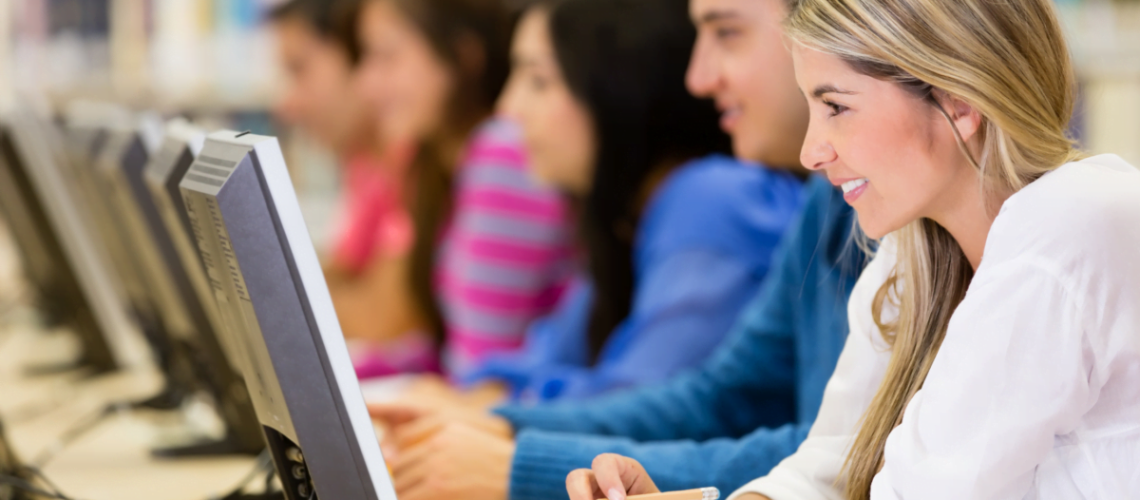 Training employees taking online customer service training